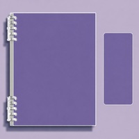 Carnet à spirales A4, reliure à la colle froide, journal bicolore, planificateur d'études personnalisable, utilisation au bureau ou à l'école