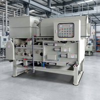 Instalasi Pengolahan Air Limbah Baru Desalinasi Dewatering EDI PLC Kontrol Belt Press Filter 500L/Jam Garansi 1 Tahun