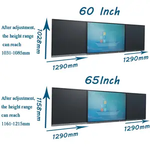 65 Inch Electronic Writing Board With One-Click Storage Aluminum Alloy Frame Smart Blackboard School
