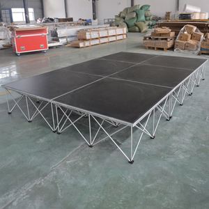 Nonslip Bề mặt nhôm di động bằng gỗ nền tảng sân khấu với trống sân khấu risers - Product Image 3