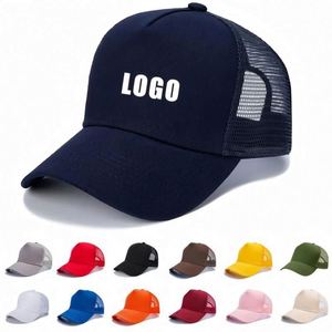 Gorras Clásicas Snapback Lisas de Alta Calidad y Cómodas al por Mayor, Gorra Trucker de Malla de 5 Paneles con Visera Curva - Product Image 1