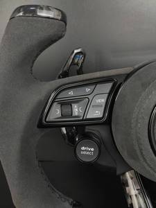 Volant Audi RS amélioré en fibre de carbone forgée/cuir/ avec bouton de démarrage/arrêt du moteur pour A3 RS3 Q5 A7 A4 <span class=keywords><strong>A5</strong></span> Q7 Q8 - Product Image 3
