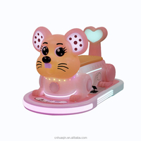 Voiture électrique pour enfants en forme de souris adorable, alimentée par batterie, jeu de voiture à monter pour les parcs d'attractions et les centres commerciaux