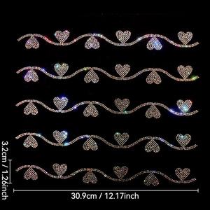 Fogli di Strass Cristallo AB Brillanti all'Ingrosso, Facile Applicazione, <span class=keywords><strong>Motivi</strong></span> Termoadesivi per Scarpe - Product Image 1