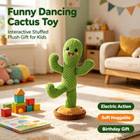 Peluche Cactus Dansant Personnalisée, Fabricant Professionnel de Peluches, Jouet Cactus Électrique Amusant pour Enfants, Idéal pour Anniversaire