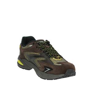 Zapatillas Deportivas para Hombre M411 SN OD YE Marrón con Detalles Amarillos - Product Image 5
