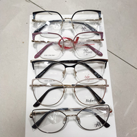 Liquidation : Monture de lunettes tendance en métal coloré, légère, en acier inoxydable, pour femmes et hommes, de luxe