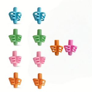 X616 Outils d'écriture en gros pour enfants, support de crayon en silicone à 2 doigts, aide à l'écriture pour enfants, correction de la posture de la main T - Product Image 2