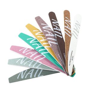 Lot de 9 limes à ongles professionnelles double face grain 100/180, bandes de ponçage et outils de polissage pour manucure, vente en gros - Product Image 5