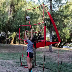 Soporte de Acero Portátil Ajustable 3 en 1, Equipo de Entrenamiento Duradero para Voleibol, Tenis y Bádminton en Interiores/Exteriores, Multideportivo, 11x8 pies - Product Image 3