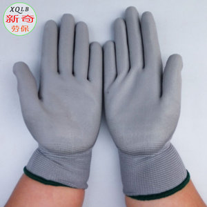 Nexus King 13-Needle Nylon Grey PU Coated Palm Gloves Anti-Slip Work Gloves General Purpose - Product Image 5