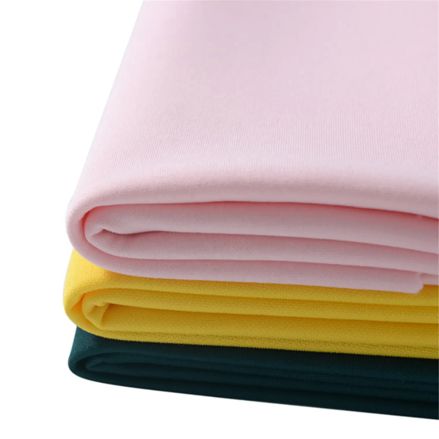 จีนผู้ผลิต Scuba ถักผ้าสีทึบสิ่งทอโพลีเอสเตอร์แปนเด็กซ์ใช้ผ้า