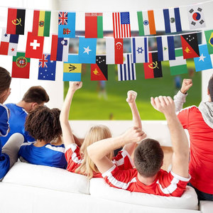 Banderines Personalizados de la Copa Mundial de Fútbol 2026, Guirnalda de Banderas para Interiores, Banderas de Equipos Nacionales, Guirnalda para Fiestas y Bares - Product Image 2