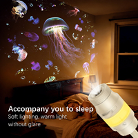 Mini Proyector de Estrellas 2 en 1, Lámpara Nocturna de Cielo Estrellado, Lámpara Ambiental de Diseño Moderno y Minimalista, Alimentada por USB para Dormitorio