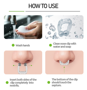 Clip nasal anti-ronflement en silicone, confortable à porter, magnétique, améliore la qualité du sommeil - Product Image 5