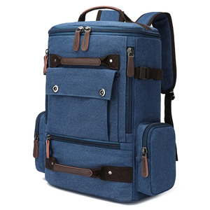 Mochila de lona vintage caqui de ocio barata uso múltiple Mochila deportiva grande de viaje mochila escolar - Product Image 6