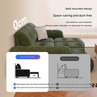 Vente directe usine Yunman Canapé monoplace électrique multifonctionnel en tissu pour salon, rétractable en ligne droite, à espacement zéro