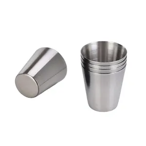 The 1oz Stainless Steel Shot Cups Metal Drinking Shot Glasses For Camping Travel Coffee Tea Whiskey Liquor Barware Gift