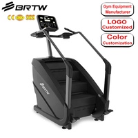 BRTW Appareil de Cardio Commercial, Simulateur d'Escalade Électrique avec Clavier LED, Machine d'Escalade pour la Vente