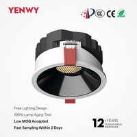 Spotlights LED modernes super lumineux encastrés en plâtre pour salon et couloir, anti-éblouissement, intelligents et ultra-minces