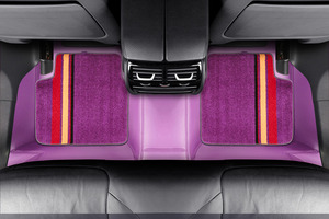 พรมปูพื้นรถยนต์ดีไซน์ใหม่ทันสมัย แบบสั่งตัดพอดีและแบบสากล ป้องกันการลื่นและกันฝุ่น - Product Image 2