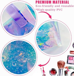 ถุงพลาสติก PVC พรีเมียมสำหรับธุรกิจเครื่องสำอาง พร้อมหูหิ้ว สำหรับบรรจุภัณฑ์ของขวัญ ช้อปปิ้ง จัดเก็บ และงานปาร์ตี้ - Product Image 3