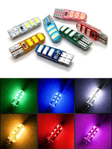 หลอดไฟ LED T10 5630 สำหรับรถยนต์ 6SMD ซิลิโคน W5W แบบหยดกาว 12V ขั้วต่อขนาดเล็ก ให้แสงสว่างสูง - Product Image 5
