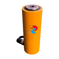 Cilindro Hidráulico Ultrafino Serie TYDRSM/RCS >50T de Acción Simple, Ajustable, de Acero, con Bomba Manual/Eléctrica, Certificación CE