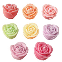 Vela de Cera de Soja con Forma de Rosa, Estilo Clásico, Venta al por Mayor, Regalo de San Valentín o Cumpleaños, Rosa Artificial Aromática Hecha a Mano
