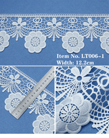 Garniture en dentelle de Polyester de bonne qualité, bordure de fleur, Polyester Soluble dans l'eau, garniture en dentelle de broderie
