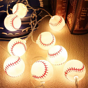 Basketball <strong>Football</strong> Rugby Baseball Soccer Ball <strong>Football</strong> Led Wooden Heart String <strong>Lights</strong> for Wedding Party Christmas Decoration - Product Image 4