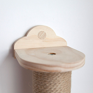 Nieuwste Stijlen Kat Activiteit Boom Kras Palen Muur Gemonteerd Hout Eco-Vriendelijke Krabber Grenen Hangmat 5 Stuks Huisdier - Product Image 3