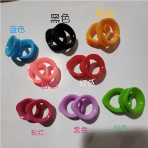 New Style Hair Scissors Ring Finger Rubber Silicone Scissors Ring