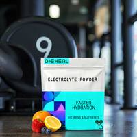 Poudre d'hydratation électrolytique pour la nutrition sportive, pack de poudre d'hydratation électrolytique végétalienne