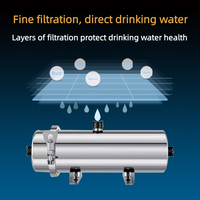 Système de préfiltration pour toute la maison 1000LPH, filtre à eau SS304, membrane PVDF, ultrafiltre pour l'eau domestique