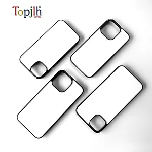Topjlh Chống Sốc 2D Thăng Hoa Trống Trường Hợp Điện Thoại Trống Thăng Hoa Điện Thoại Di Động Trường Hợp Đối Với IP 15Pro Max Đen Điện Thoại Sang Trọng Trường Hợp - Product Image 3