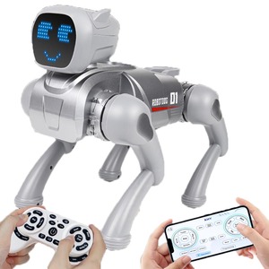 MILI <strong>2</strong>.4G Simulation Intelligent Robot Dog Toys <strong>Programmable</strong> Cell Phone APP <strong>Remote</strong> <strong>Control</strong> Dual <strong>Control</strong> Version Puzzle R/C Toys - Product Image 1