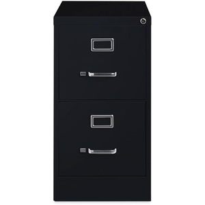 Tiroirs à dossiers verticaux économiques Alera, deux tiroirs, format lettre, 15 x 26,5 x 28,37, en métal noir - Product Image 4