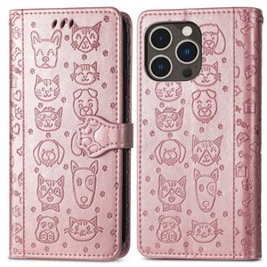 Étui en cuir au design animal mignon pour iPhone 13 14 Pro 15 Pro 16 ProMax - Product Image 5