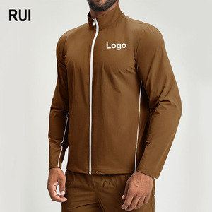 Vestes de sport de loisirs pour hommes RUIQUWIN en gros, légères, respirantes, écologiques, à séchage rapide, avec fermeture éclair et col montant - Product Image 1