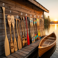 Pagaie de canoë ou de bateau de dragon décorative en bois de 120 cm, personnalisable et à faire soi-même, pour bateaux à rames