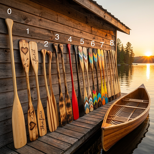 Pagaia in Legno Decorativa Personalizzata Fai-da-Te 120cm per Canoa e Barca Drago, Remo in Legno per Barca a Remi - Product Image 6