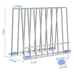 Support de séchage à roulettes en acier inoxydable, sacs de rangement réutilisables pour bureau, étagère de rangement pour dossiers - Product Image 1
