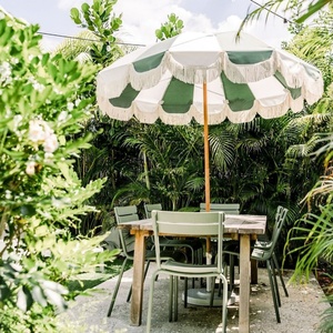 Sombrilla de Playa Grande y Resistente con Protección UV50+ para Exteriores, Personalizable 2024, MOQ Bajo, de Lujo, para Hotel, Playa y Camping - Product Image 4