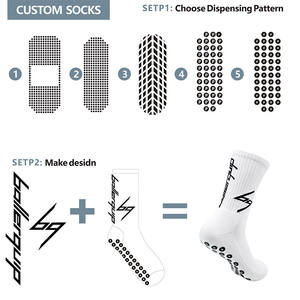 Alta Qualidade Tripulação Designer Algodão Tornozelo Unisex Esporte Meias Antiderrapante Aderência Meias Jacquard Sox - Product Image 4