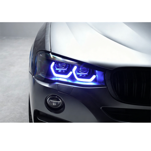 Phares laser à projecteur RGB X-Shape personnalisés à double couleur avec effet de balayage de luxe et DRL pour <span class=keywords><strong>BMW</strong></span> X3 G08 <span class=keywords><strong>X4</strong></span> G02 - Product Image 6
