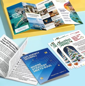 บริษัทผู้ผลิตงานพิมพ์มืออาชีพ แนะนำบริการพิมพ์หนังสือเล่มเล็ก เมนูร้านอาหารแบบกำหนดเอง ใบปลิว พิมพ์ออฟเซ็ตสีเต็มรูปแบบ - Product Image 2