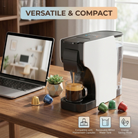 Machine à café à capsules Delta Q multifonctionnelle commerciale, électrique semi-automatique, 19 bars de pression, machine à expresso haute pression pour la maison