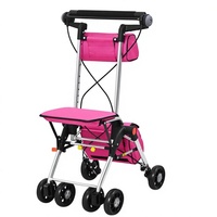 Chariot de courses en aluminium de haute qualité, capacité 80 kg, pliable manuellement, pour l'aide aux personnes âgées, marque NINGBO QUALITY, garantie 1 an
