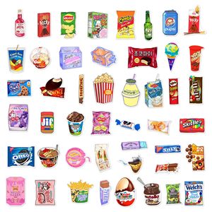 50 autocollants vintage en PVC pour aliments, étiquettes de boissons, autocollants mignons de dessins animés pour collations, pour la décoration des fêtes - Product Image 3